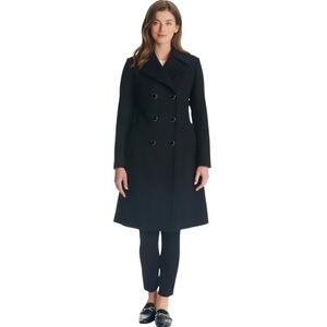 Kate Spade New York Womens Double-breasted Long Wool Coat Size XL